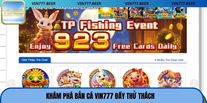 Khám phá bắn cá Vin777 đầy thử thách