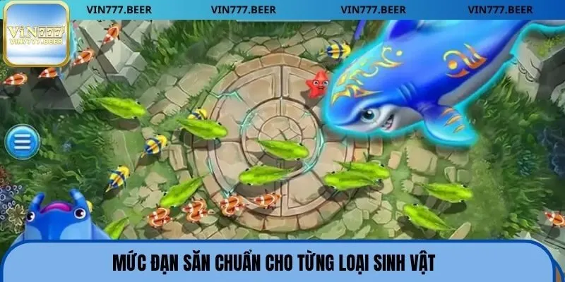 Mức đạn săn chuẩn cho từng loại sinh vật